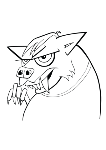 Werewolf  Coloring Page